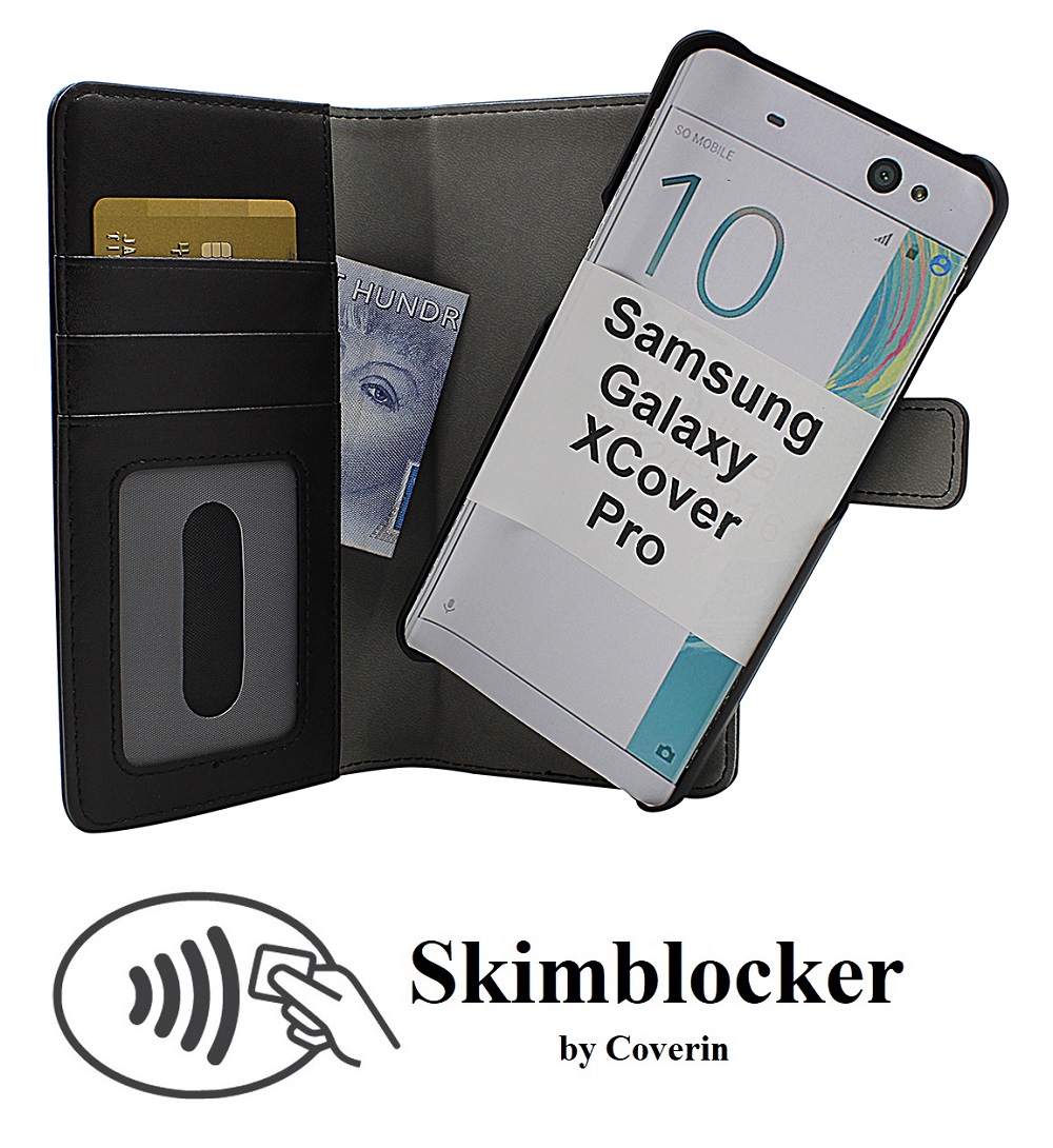 CoverInSkimblocker Magnet Fodral Samsung Galaxy XCover Pro (G715F/DS)