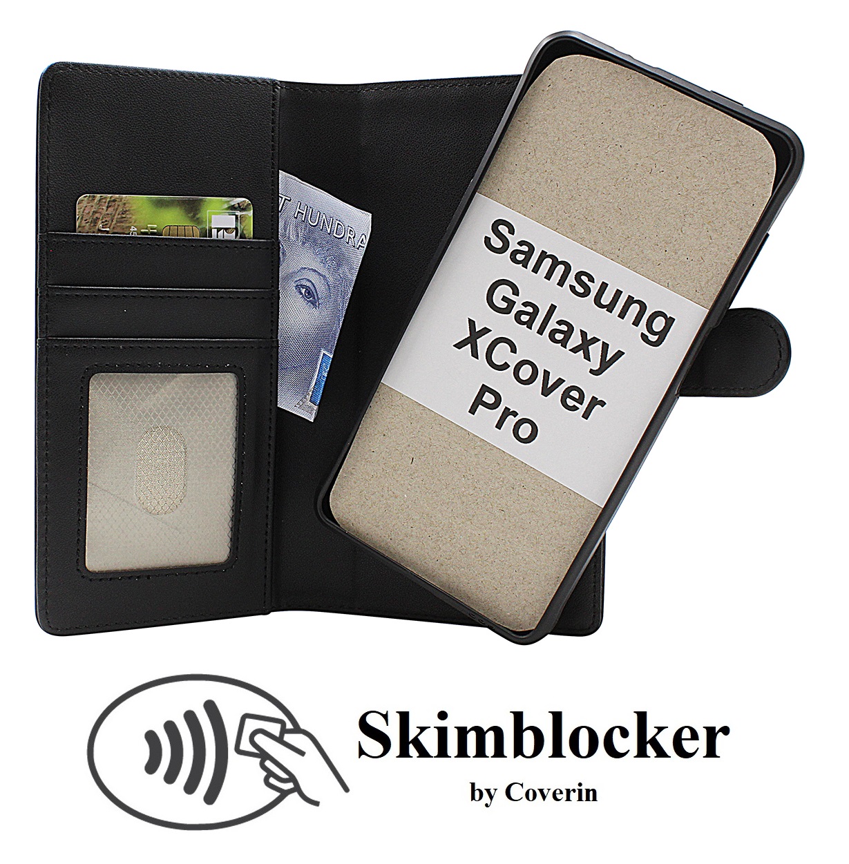 Skimblocker Samsung Galaxy XCover Pro (G715F/DS) Magnet Plånboksfodral