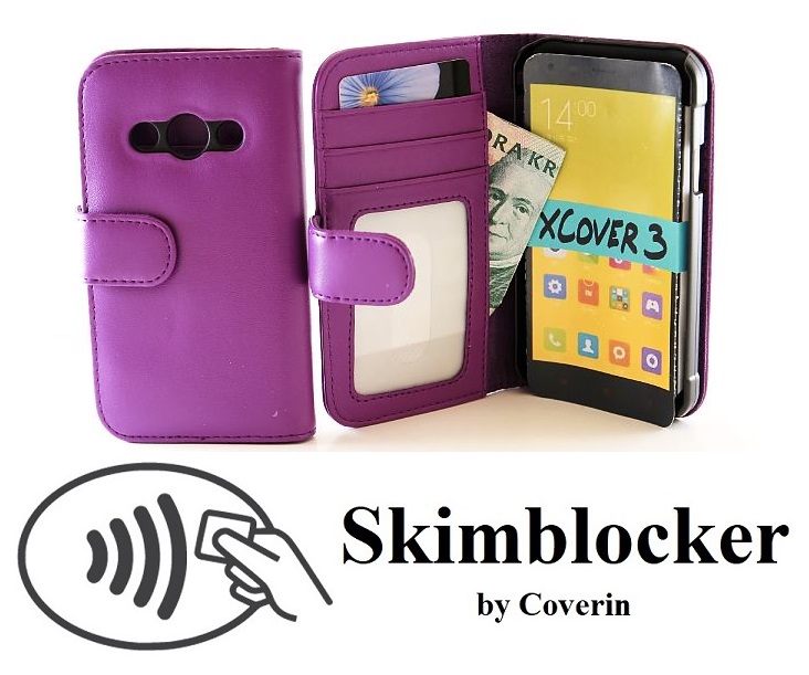 CoverInSkimblocker Plnboksfodral Samsung Galaxy Xcover 3 (SM-G388F)
