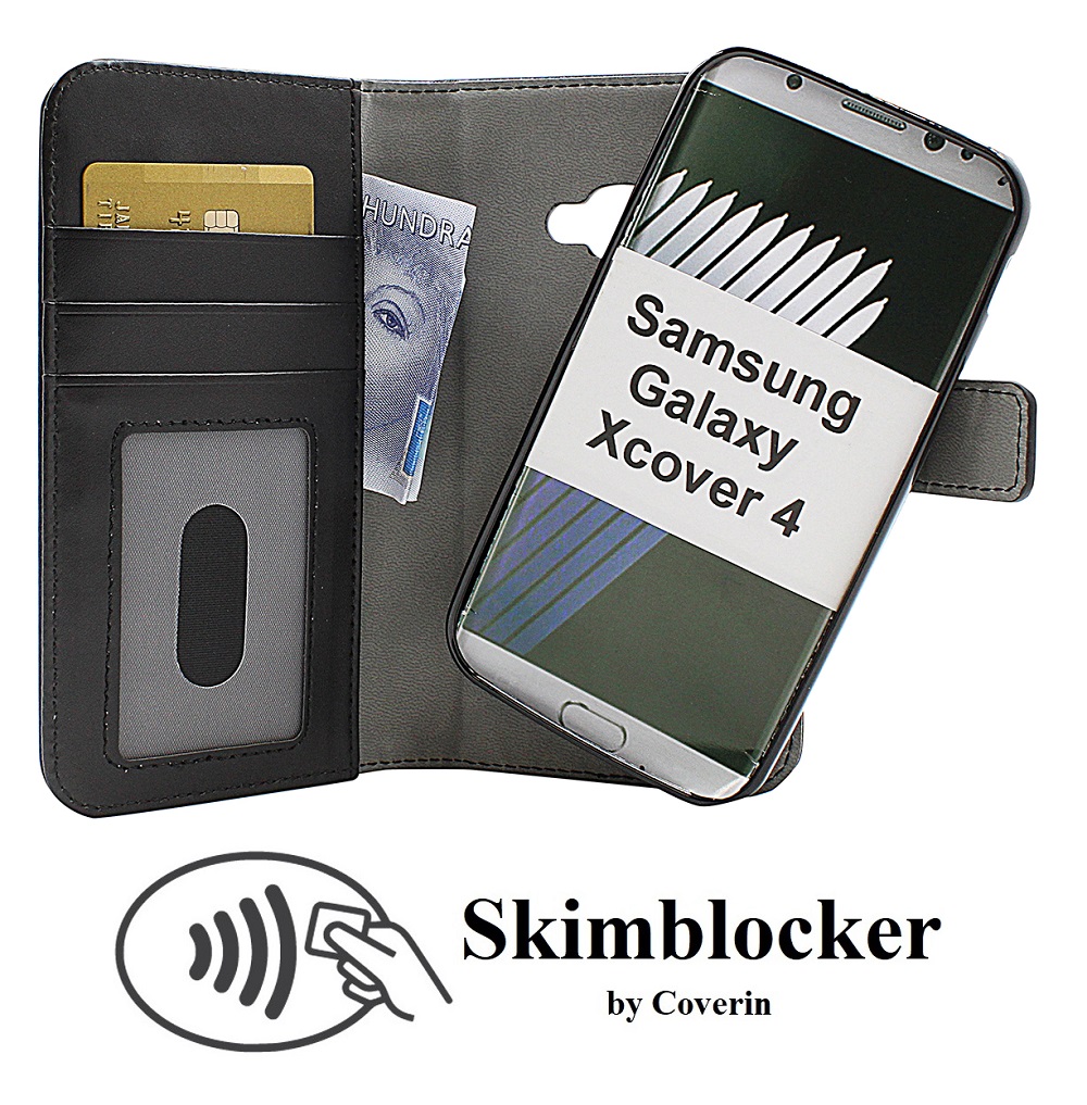 CoverInSkimblocker Magnet Fodral Samsung Galaxy Xcover 4 (G390F)