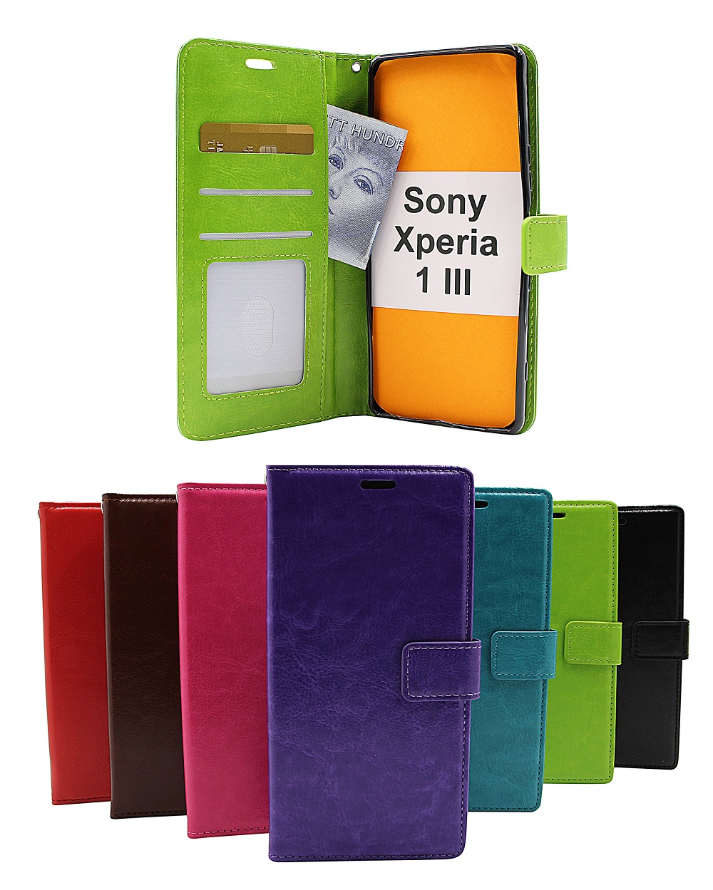 billigamobilskydd.seCrazy Horse Wallet Sony Xperia 1 III (XQ-BC52)