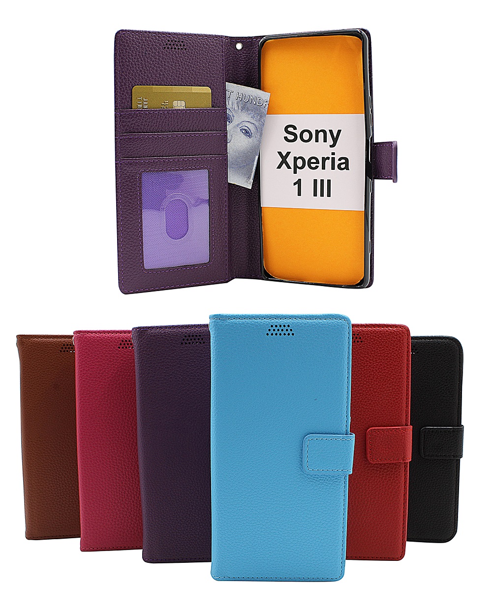 billigamobilskydd.seNew Standcase Wallet Sony Xperia 1 III (XQ-BC52)