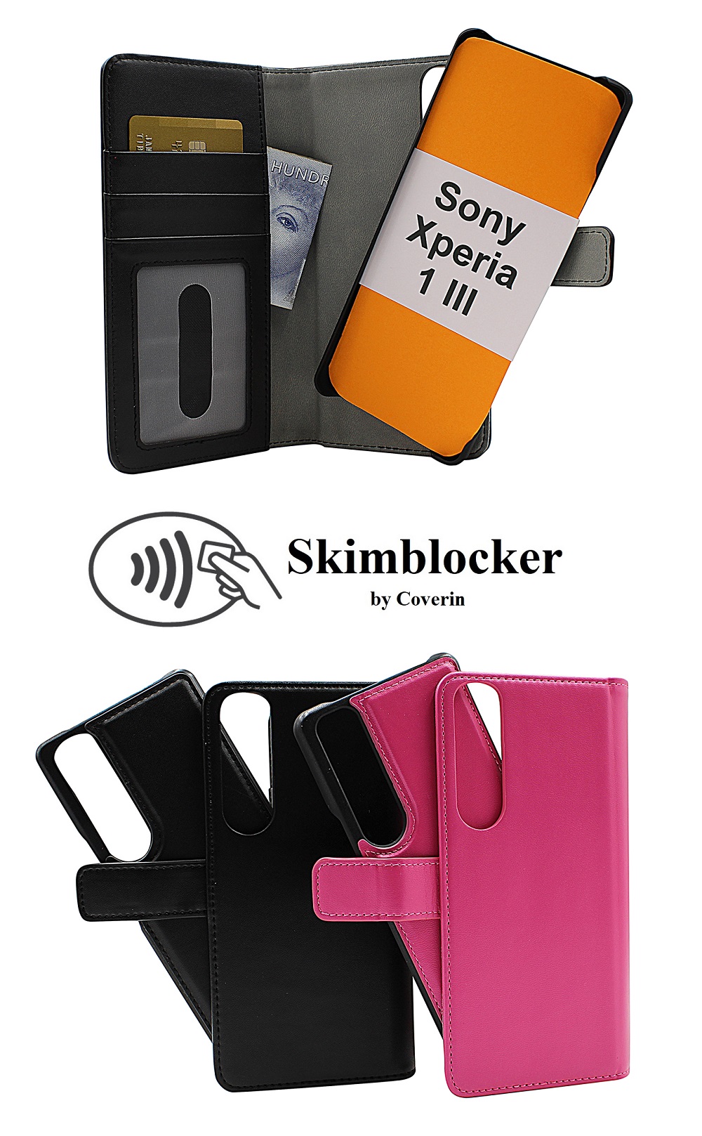 CoverInSkimblocker Magnet Fodral Sony Xperia 1 III (XQ-BC52)