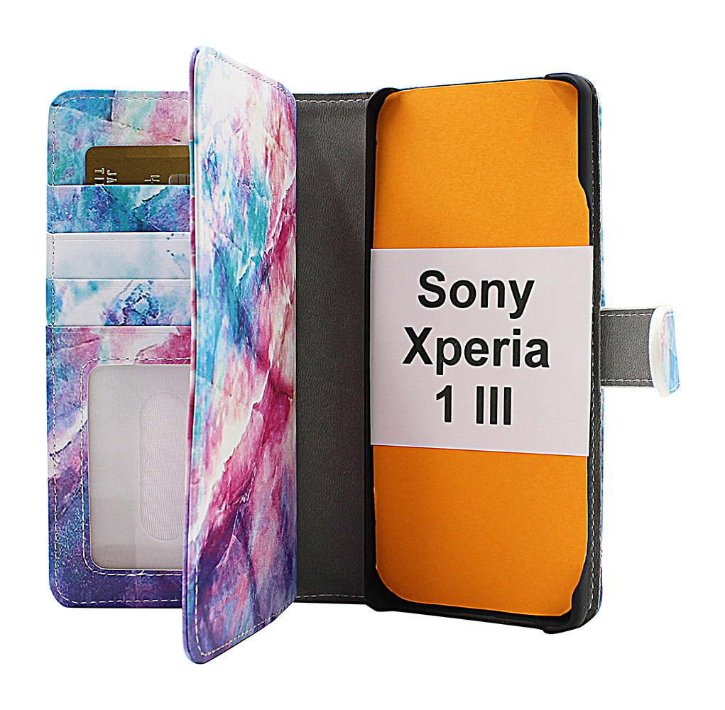 CoverInSkimblocker XL Magnet Designwallet Sony Xperia 1 III (XQ-BC52)