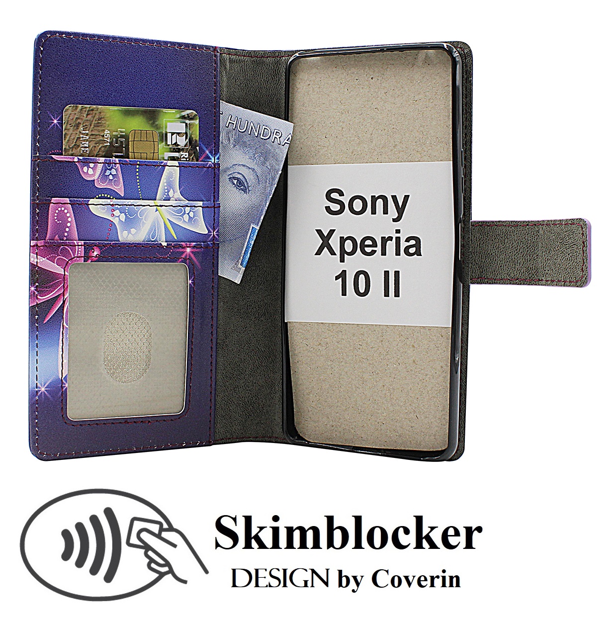 Product Image for Skimblocker Sony Xperia 10 II Plånboksfodral Design