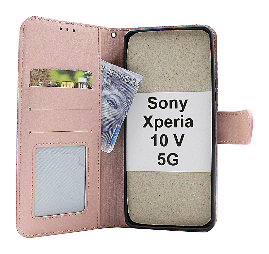 billigamobilskydd.seFlower Standcase Wallet Sony Xperia 10 V 5G