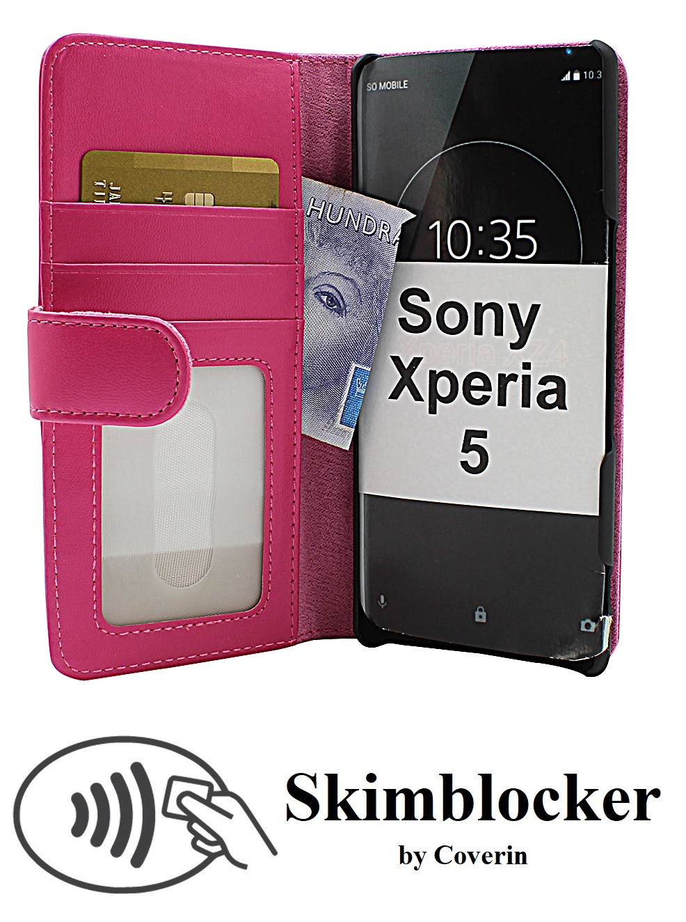 CoverInSkimblocker Plnboksfodral Sony Xperia 5