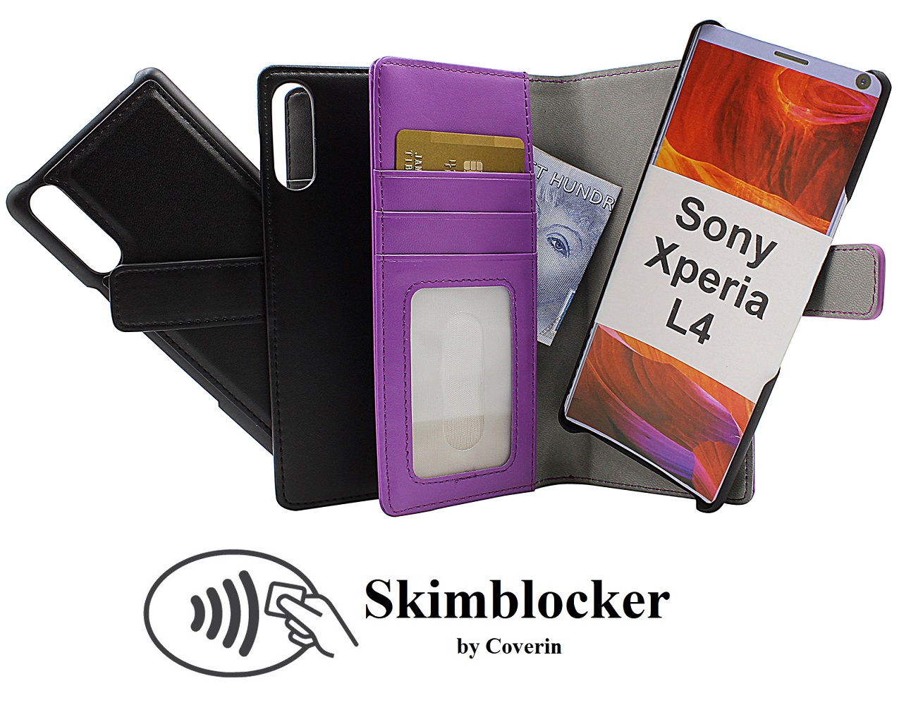 Skimblocker Magnet Fodral Sony Xperia L4
