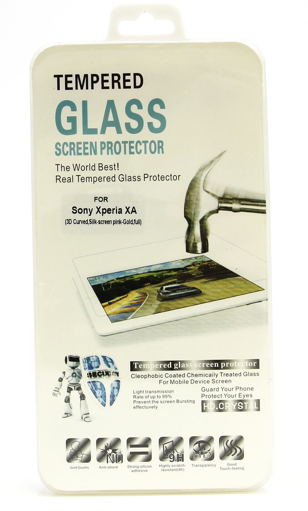 billigamobilskydd.seFull Frame skrmskydd hrdat glas Sony Xperia XA (F3111)