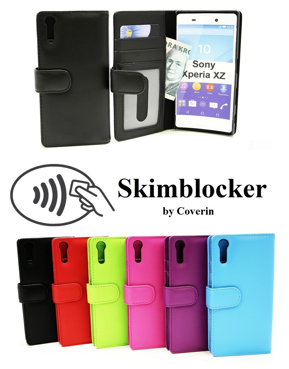 CoverInSkimblocker Plnboksfodral Sony Xperia XZ / XZs (F8331 / G8231)