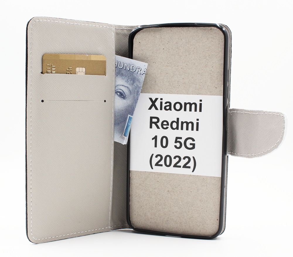 billigamobilskydd.seDesignwallet Xiaomi Redmi 10 5G (2022)