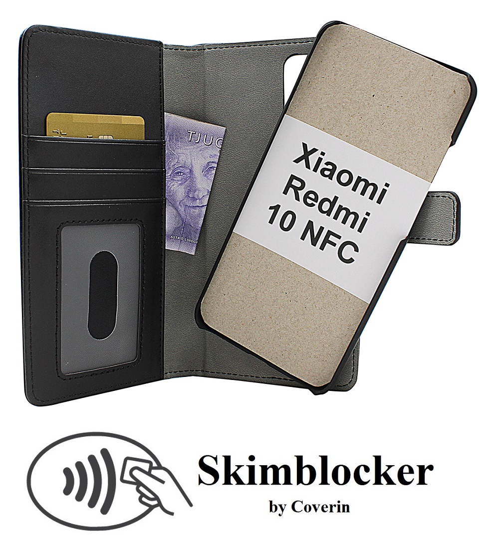 CoverInSkimblocker Magnet Fodral Xiaomi Redmi 10 NFC
