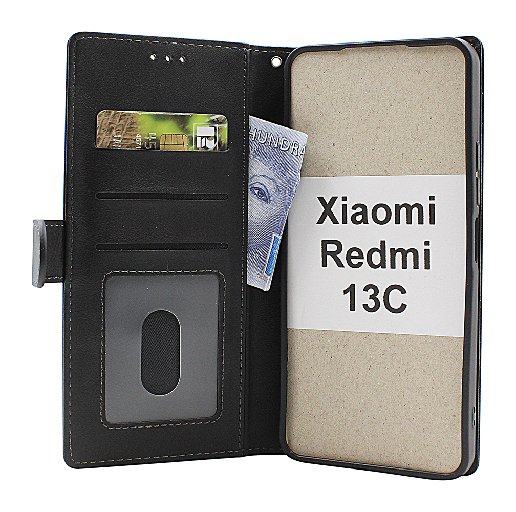 billigamobilskydd.seZipper Standcase Wallet Xiaomi Redmi 13C
