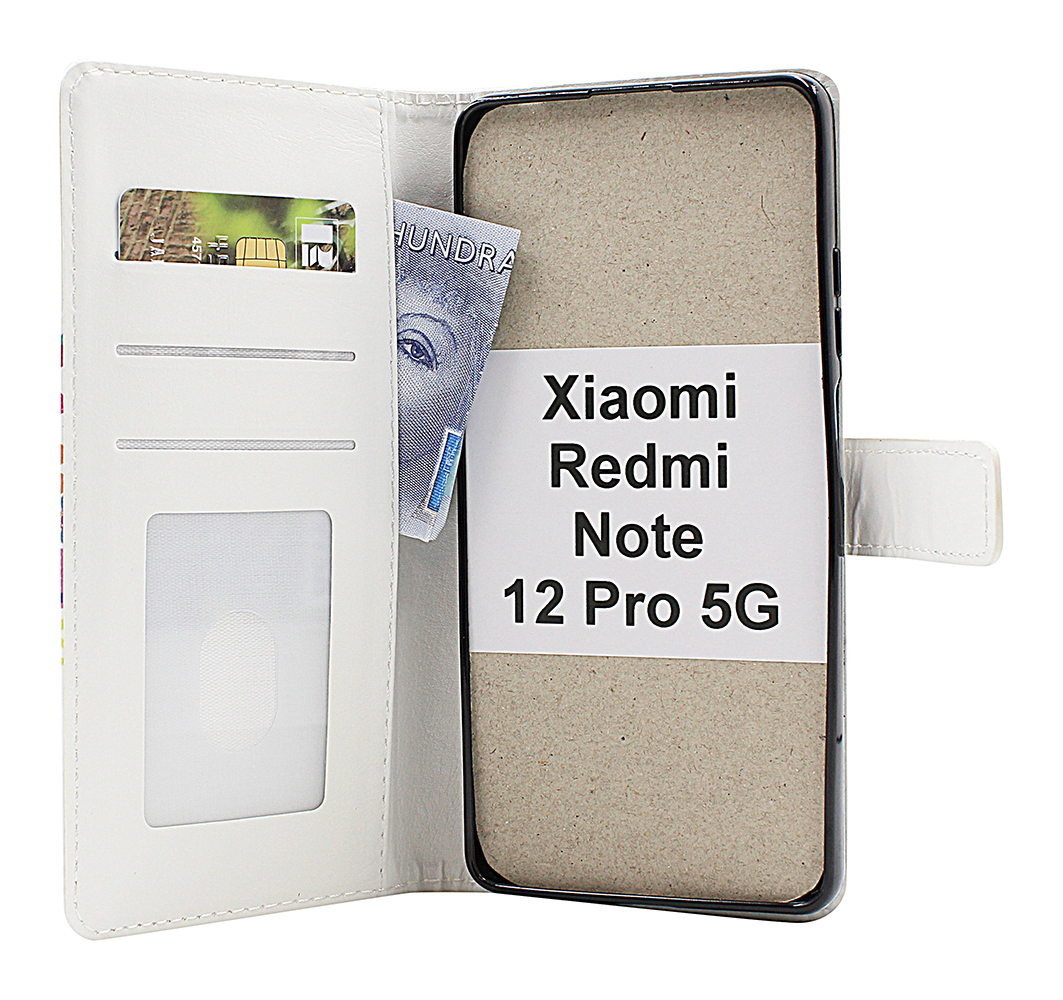 billigamobilskydd.seDesignwallet Xiaomi Redmi Note 12 Pro 5G