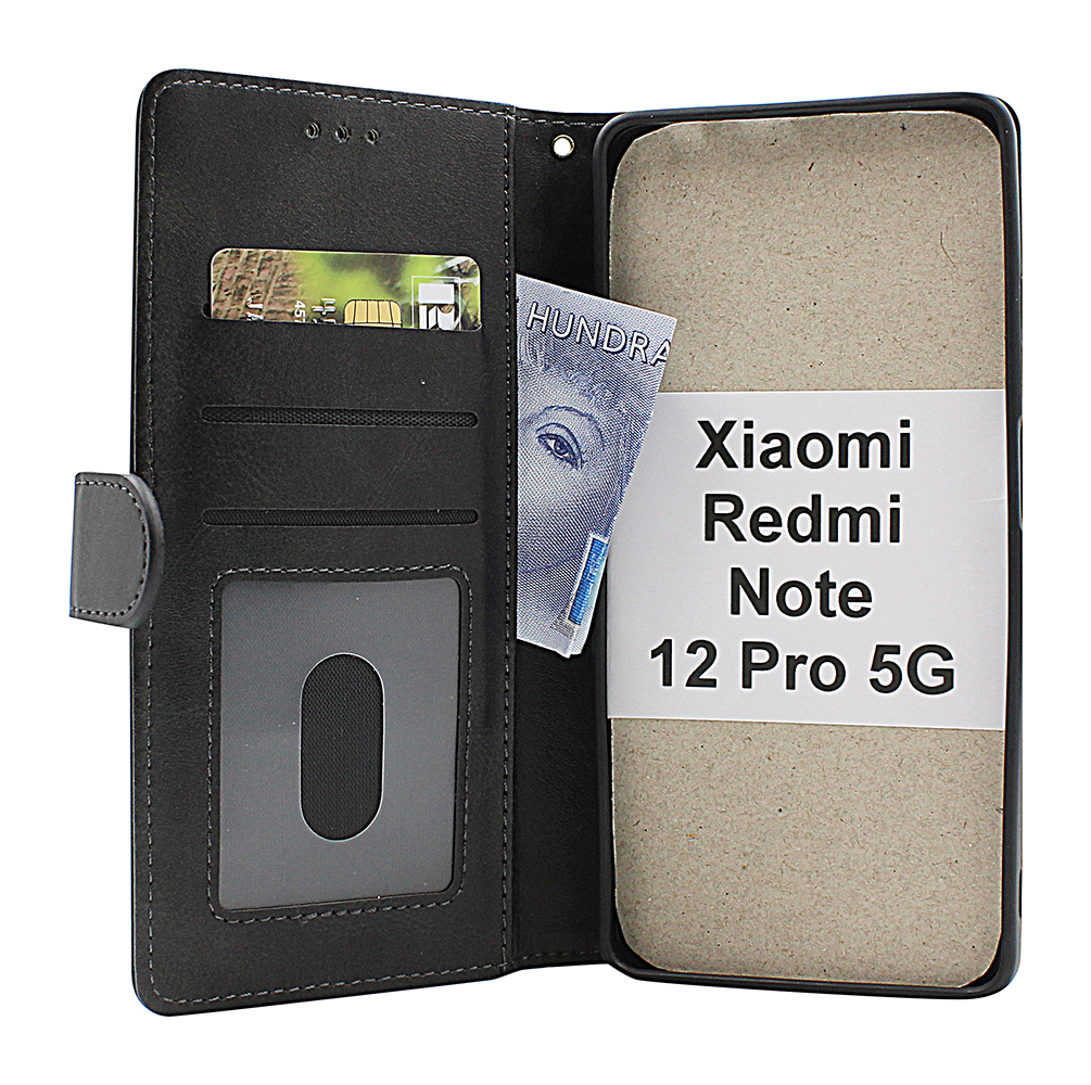 billigamobilskydd.seZipper Standcase Wallet Xiaomi Redmi Note 12 Pro 5G