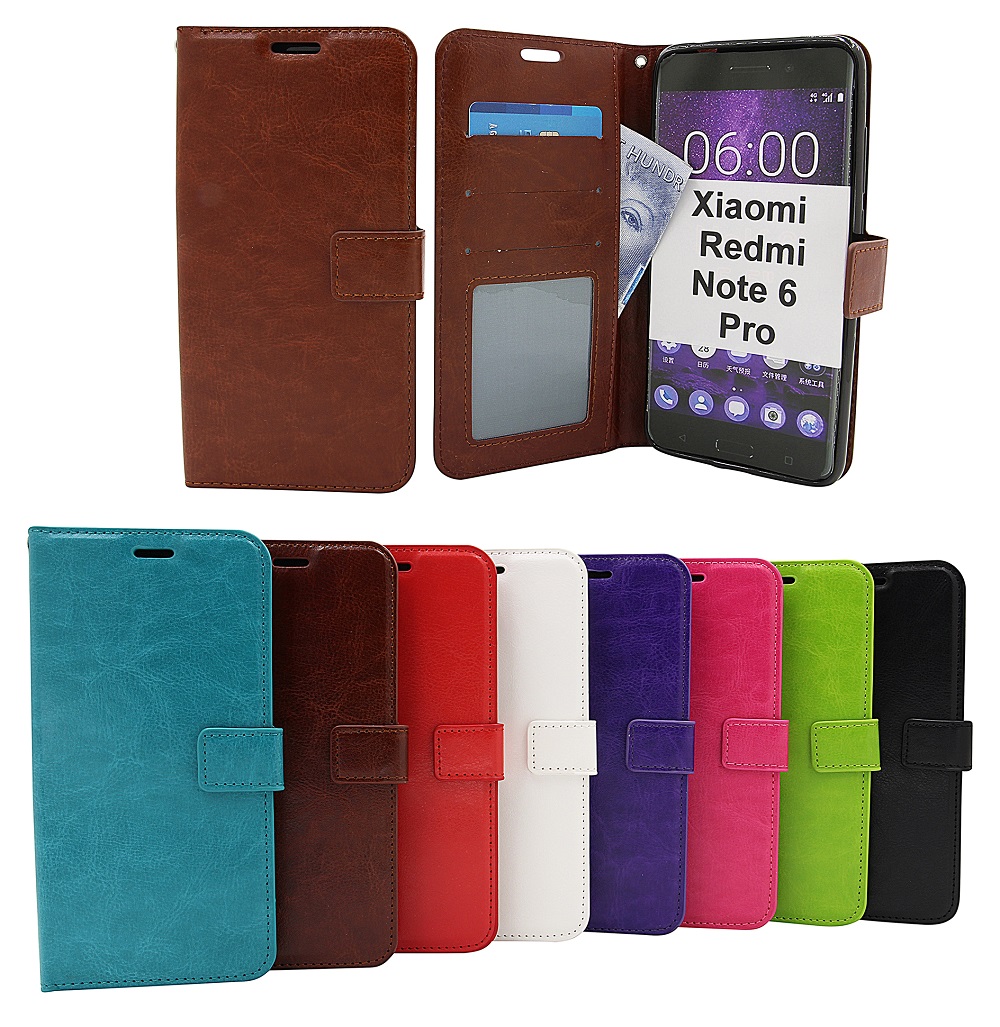 billigamobilskydd.seCrazy Horse Wallet Xiaomi Redmi Note 6 Pro