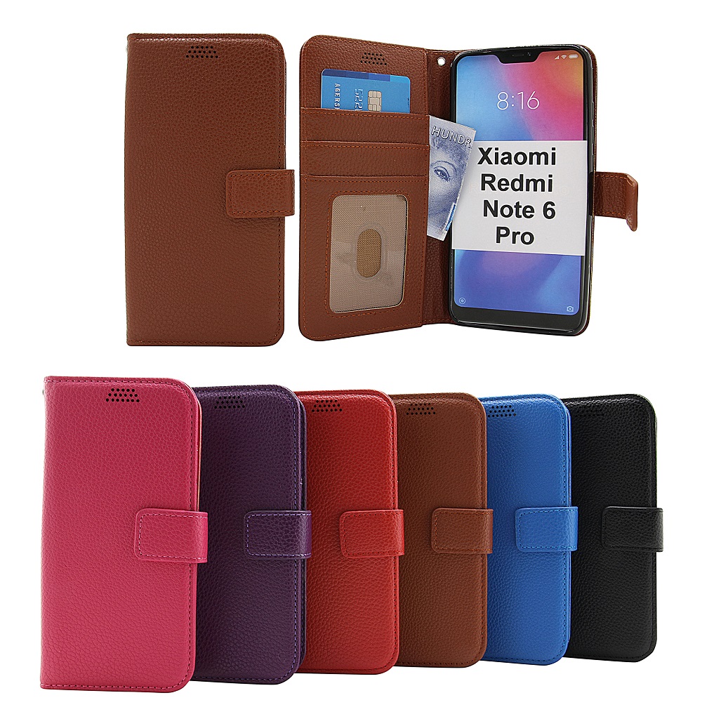 billigamobilskydd.seNew Standcase Wallet Xiaomi Redmi Note 6 Pro