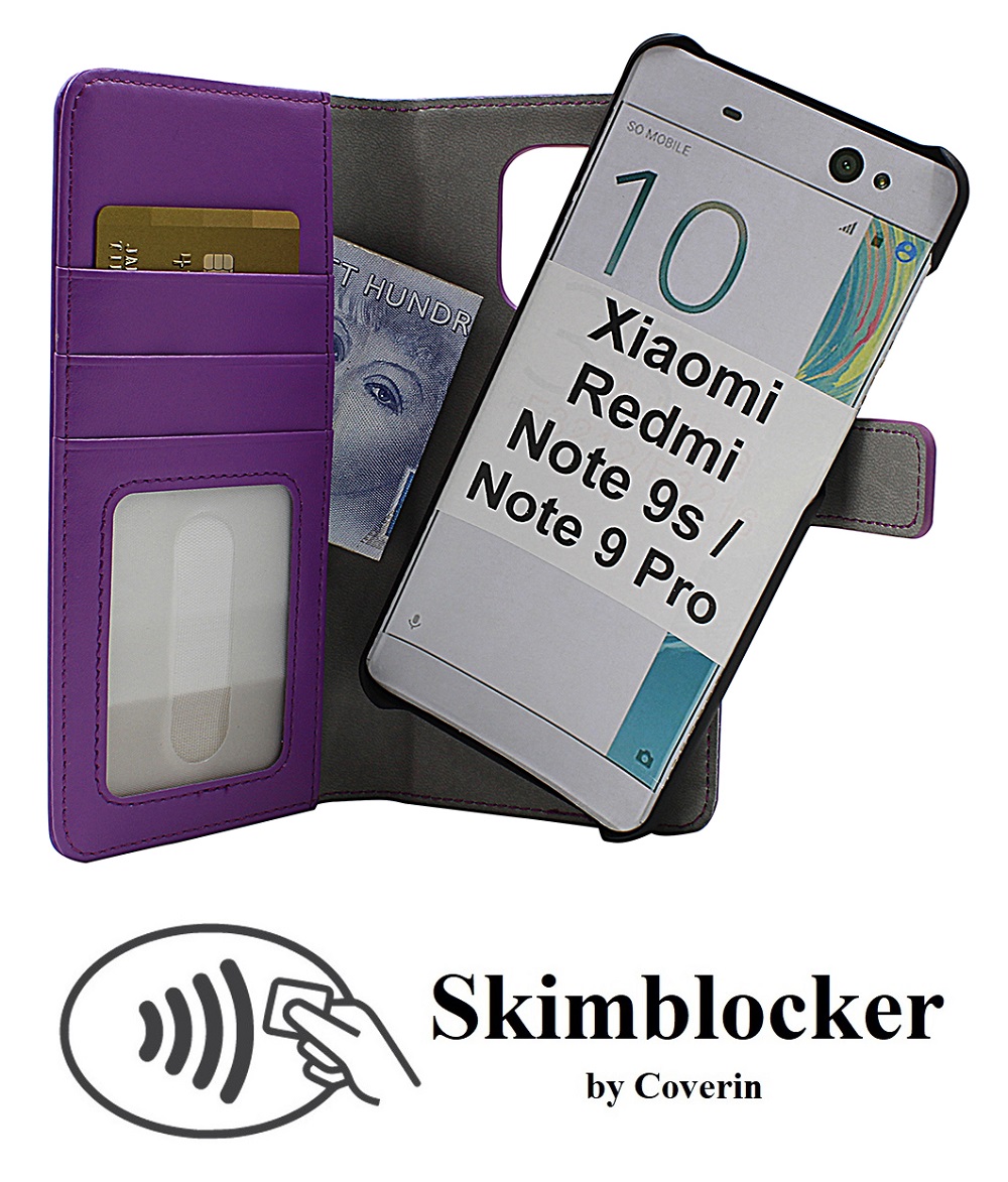 CoverInSkimblocker Magnet Fodral Xiaomi Redmi Note 9s / Note 9 Pro