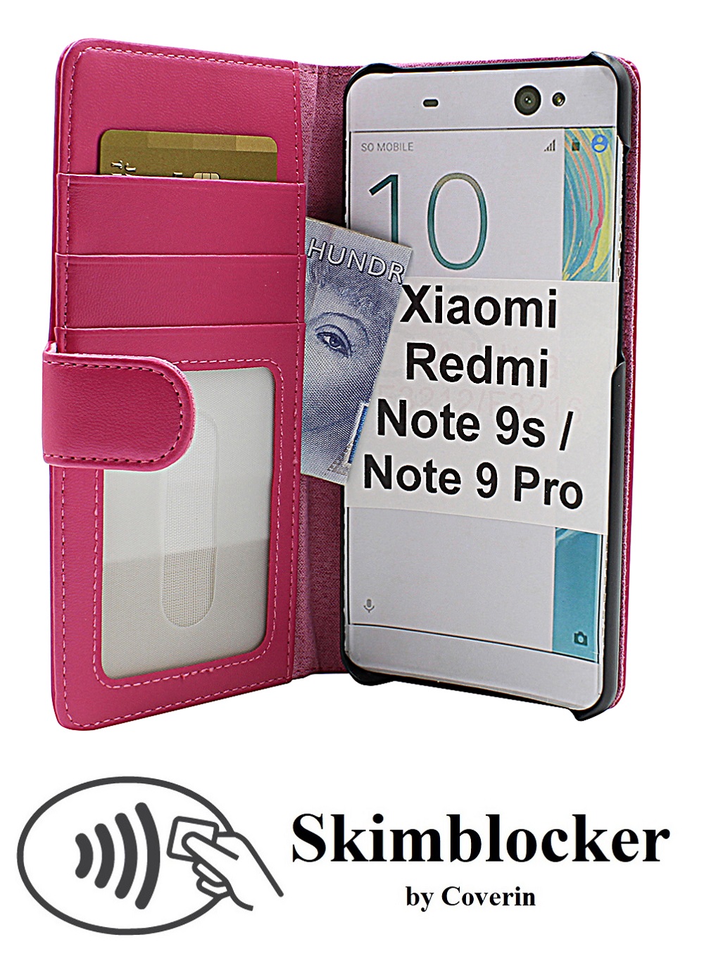 CoverInSkimblocker Plnboksfodral Xiaomi Redmi Note 9s / Note 9 Pro