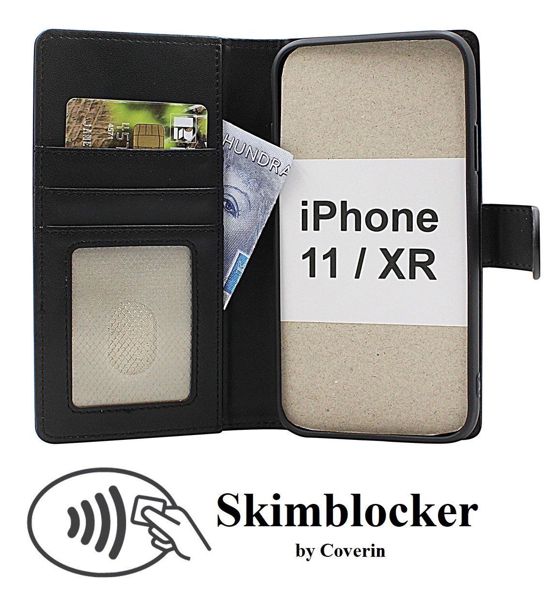 Product Image for Skimblocker iPhone 11 &amp; iPhone XR Plånboksfodral