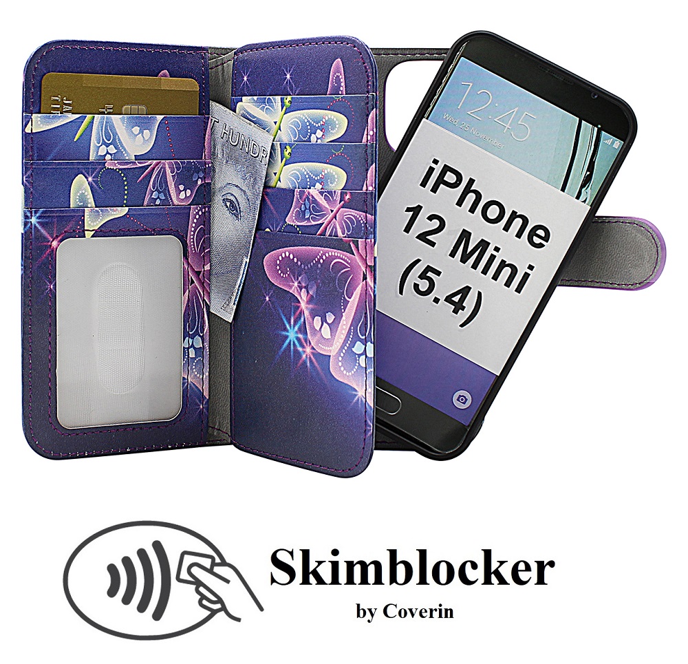 CoverInSkimblocker XL Magnet Designwallet iPhone 12 Mini (5.4)