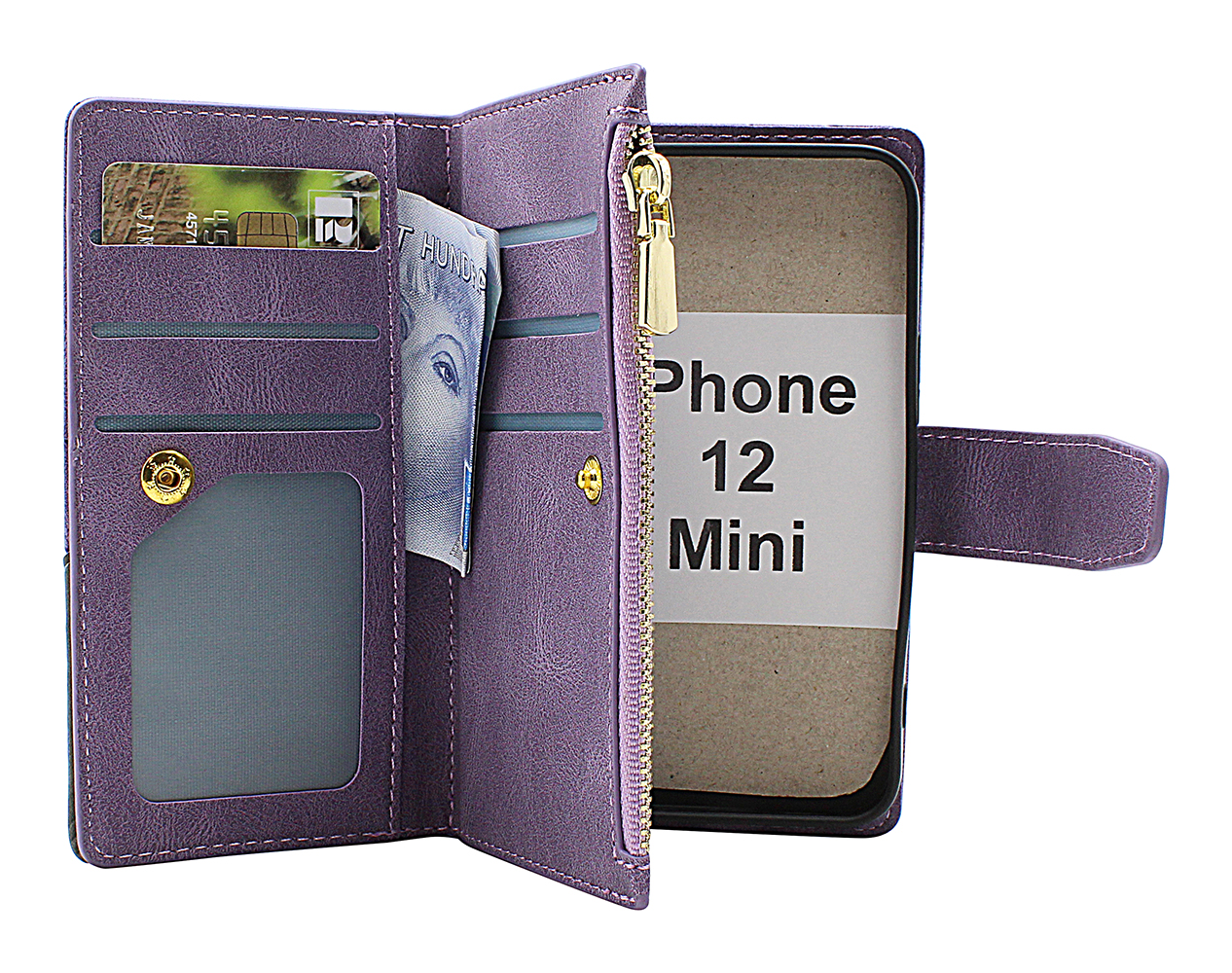 Product Image for XL iPhone 12 Mini (5.4) Lyx Plånboksfodral