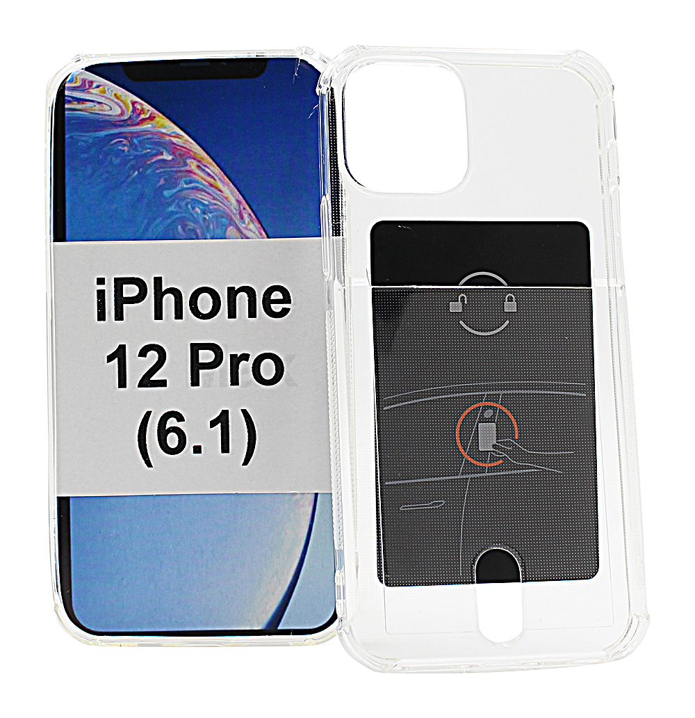 billigamobilskydd.seTPU Skal med kortficka iPhone 12 Pro (6.1)