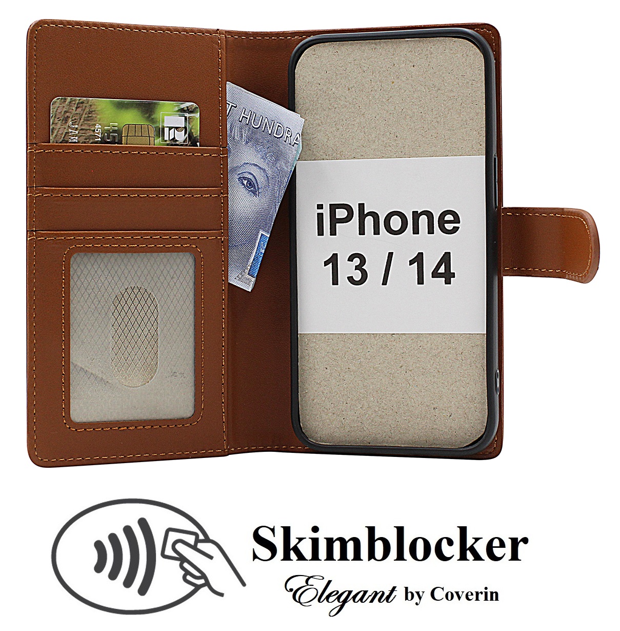 Product Image for Skimblocker iPhone 13 / 14 Plånboksfodral