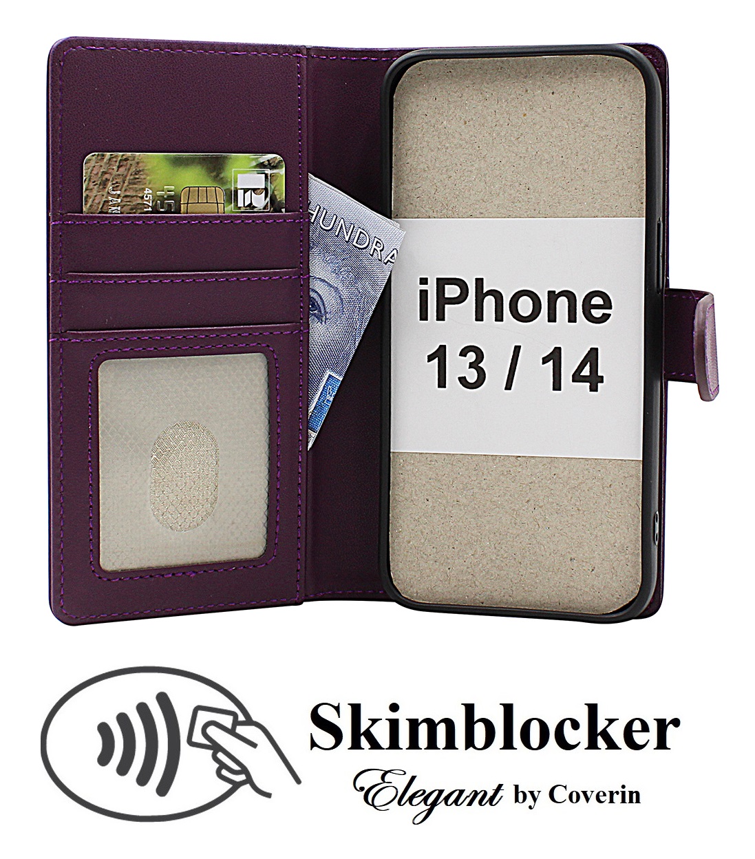 Product Image for Skimblocker iPhone 13 / 14 Plånboksfodral