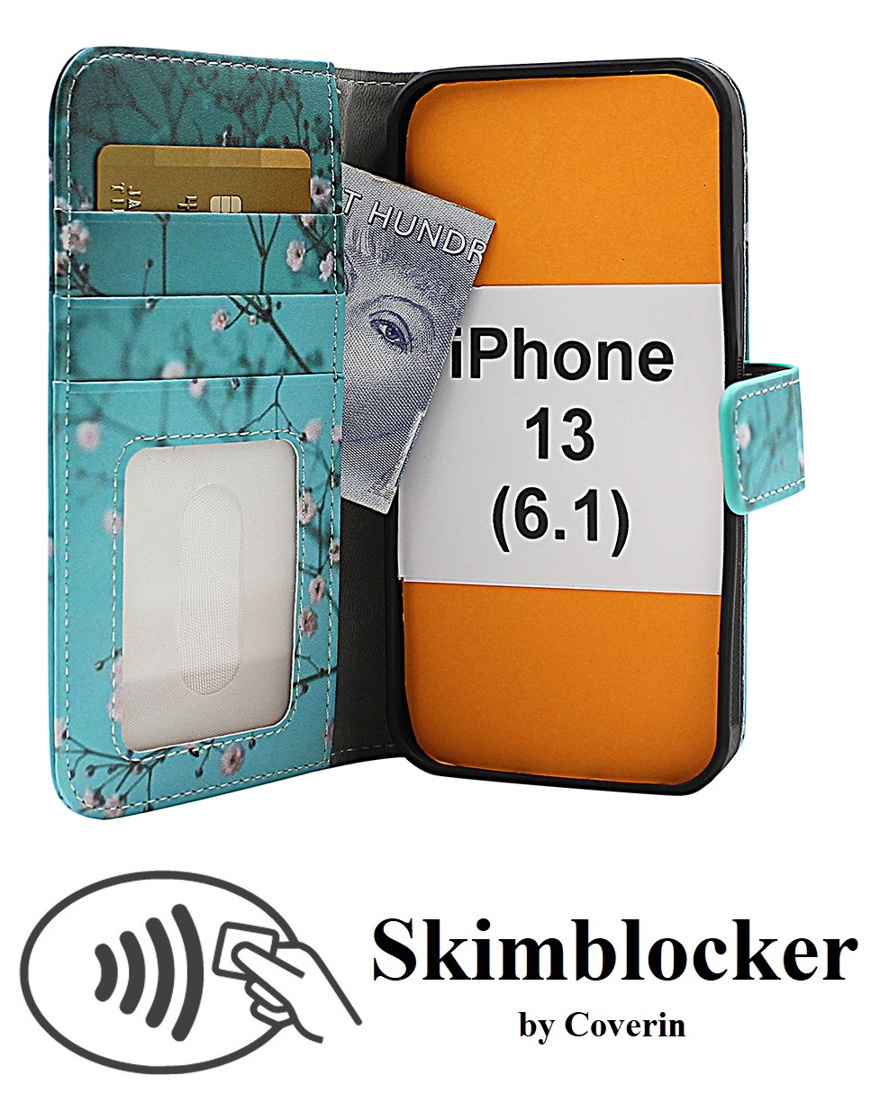 CoverInSkimblocker Magnet Designwallet iPhone 13 (6.1)