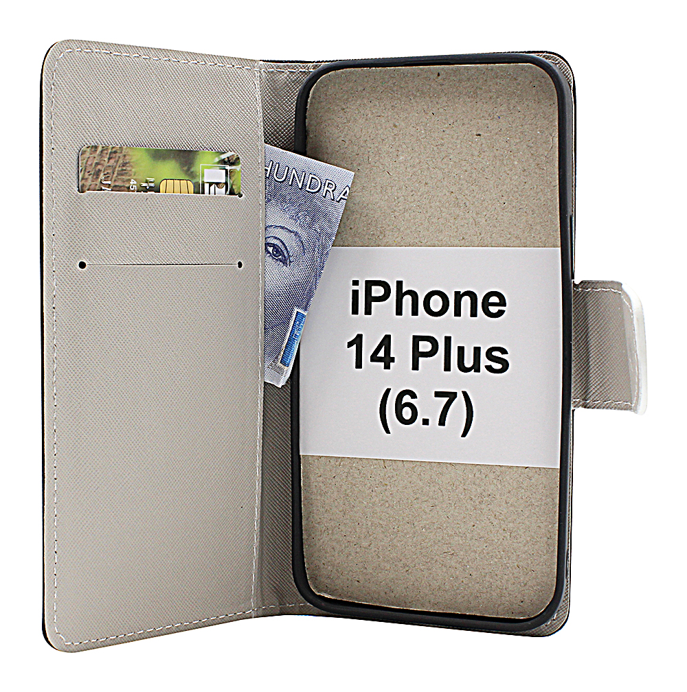 billigamobilskydd.seDesignwallet iPhone 14 Plus (6.7)
