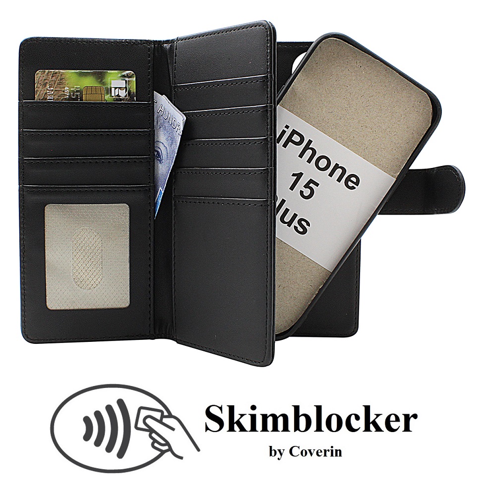 Product Image for Skimblocker iPhone 15 Plus XL Magnet Plånboksfodral