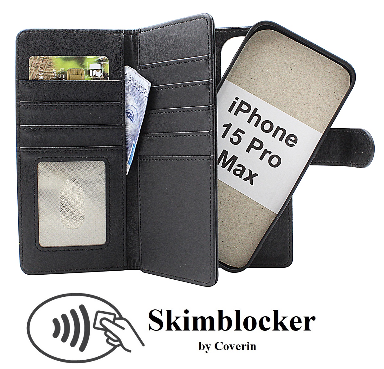 Product Image for Skimblocker iPhone 15 Pro Max XL Magnet Plånboksfodral