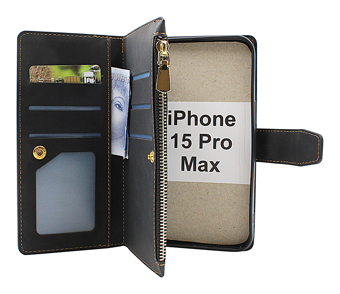 billigamobilskydd.seXL Standcase Lyxfodral iPhone 15 Pro Max