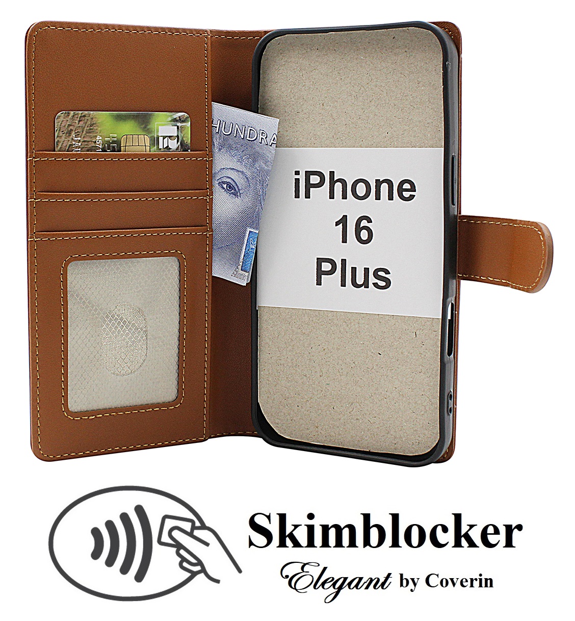Product Image for Skimblocker iPhone 16 Plus Plånboksfodral