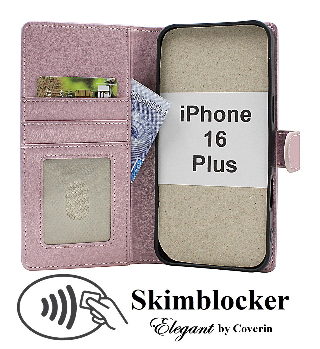 Product Image for Skimblocker iPhone 16 Plus Plånboksfodral