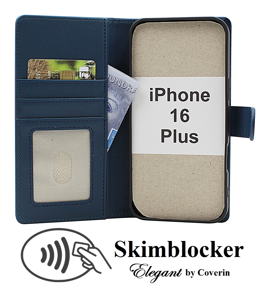 Product Image for Skimblocker iPhone 16 Plus Plånboksfodral
