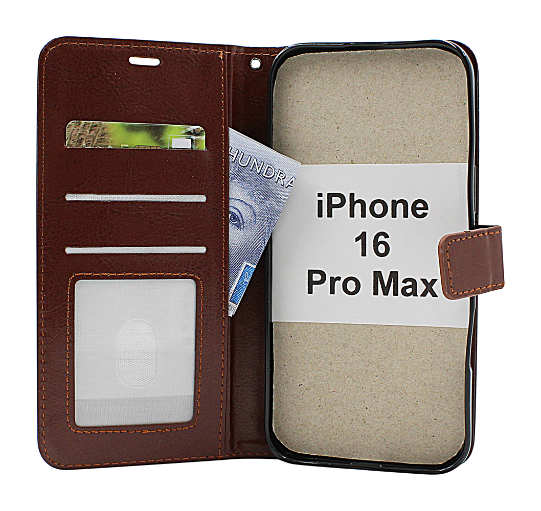 Product Image for Crazy Horse iPhone 16 Pro Max Plånboksfodral