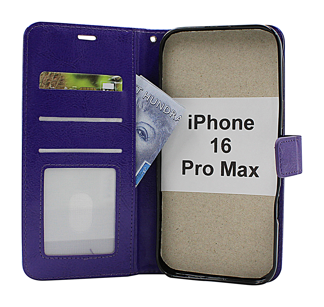 Product Image for Crazy Horse iPhone 16 Pro Max Plånboksfodral