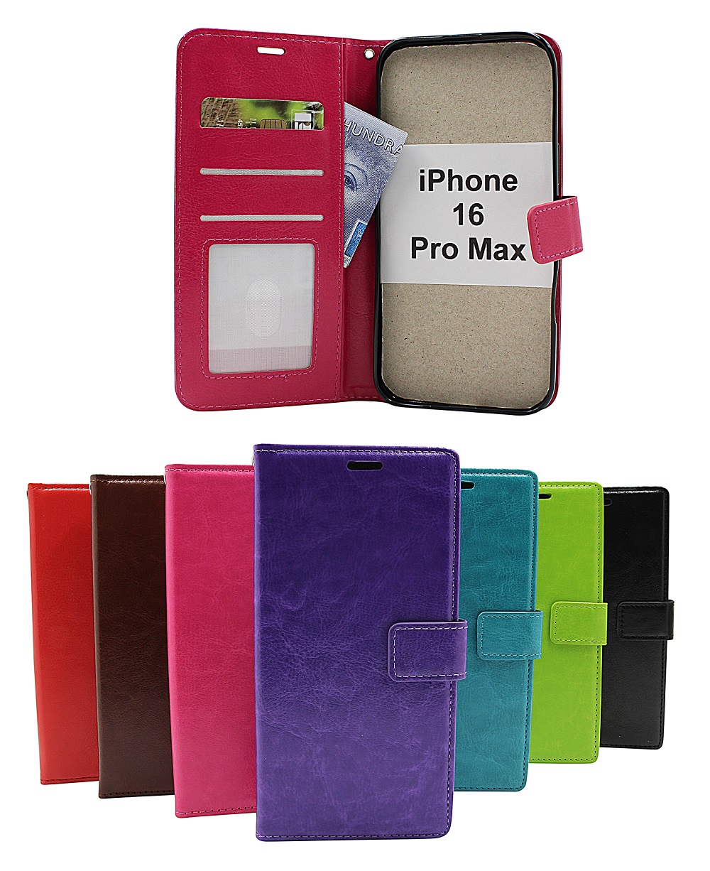 Product Image for Crazy Horse iPhone 16 Pro Max Plånboksfodral