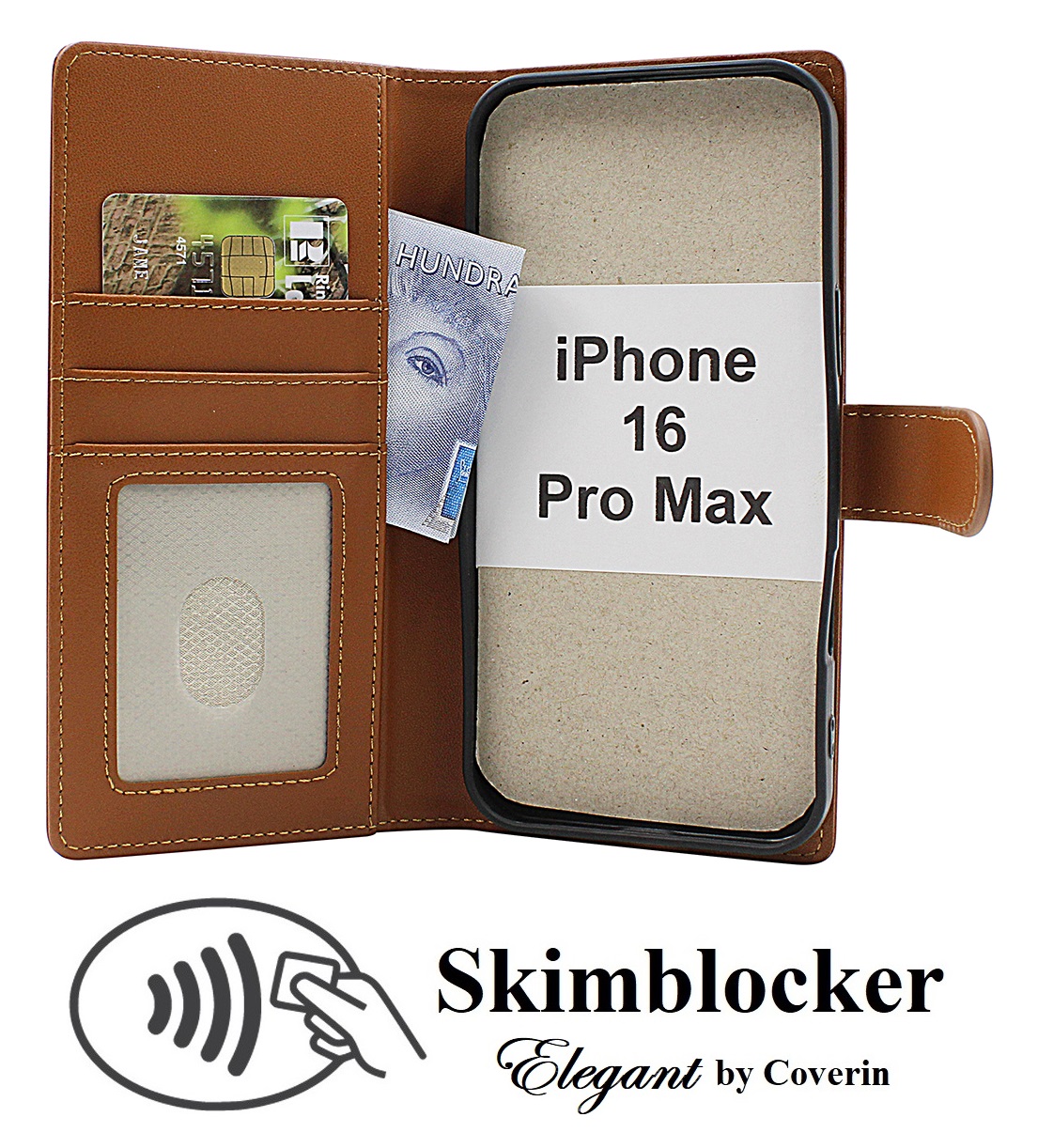 Product Image for Skimblocker iPhone 16 Pro Max Plånboksfodral