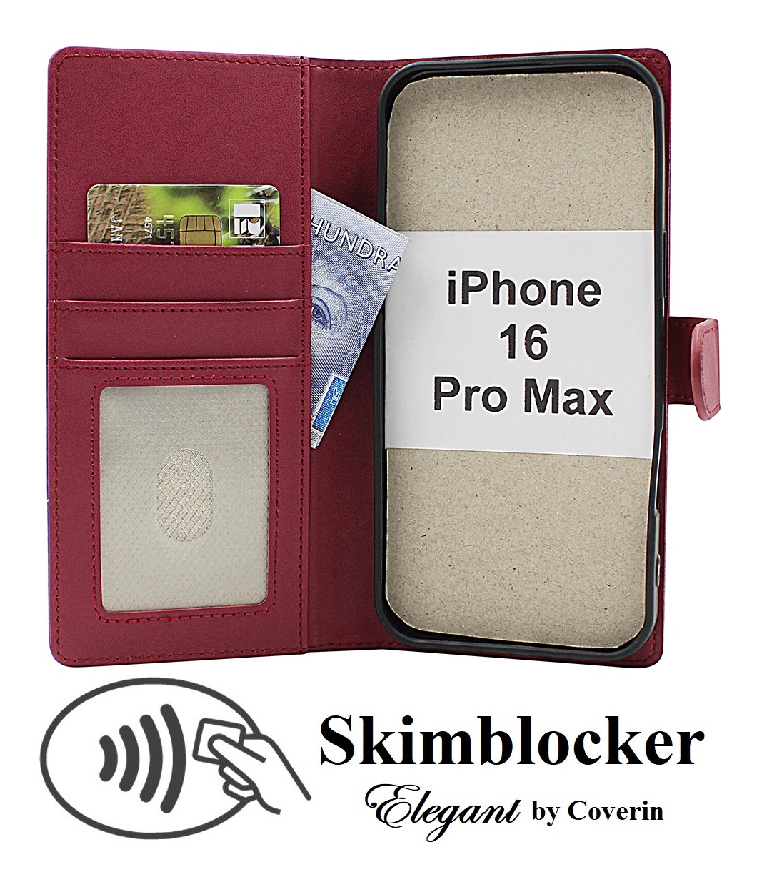 Product Image for Skimblocker iPhone 16 Pro Max Plånboksfodral