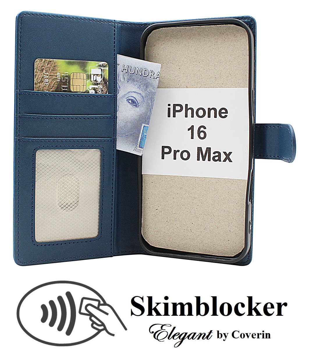 Product Image for Skimblocker iPhone 16 Pro Max Plånboksfodral