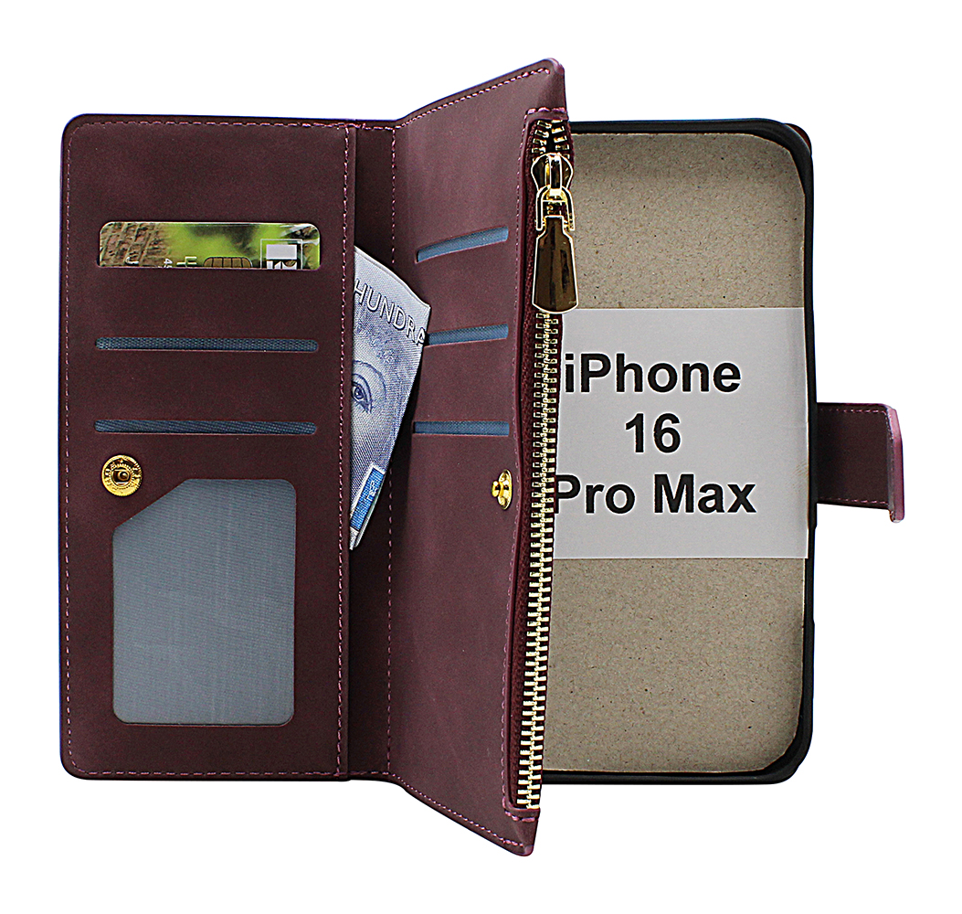 Product Image for XL iPhone 16 Pro Max Lyx Plånboksfodral