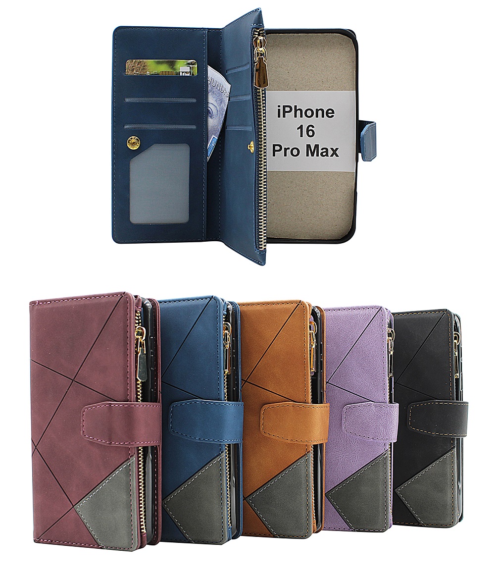 Product Image for XL iPhone 16 Pro Max Lyx Plånboksfodral