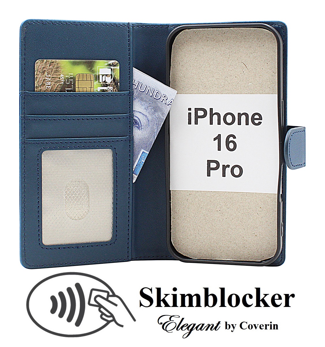 Product Image for Skimblocker iPhone 16 Pro Plånboksfodral