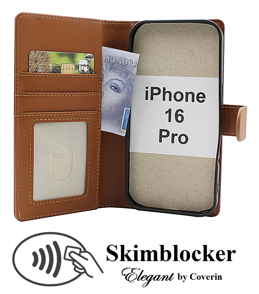 Product Image for Skimblocker iPhone 16 Pro Plånboksfodral