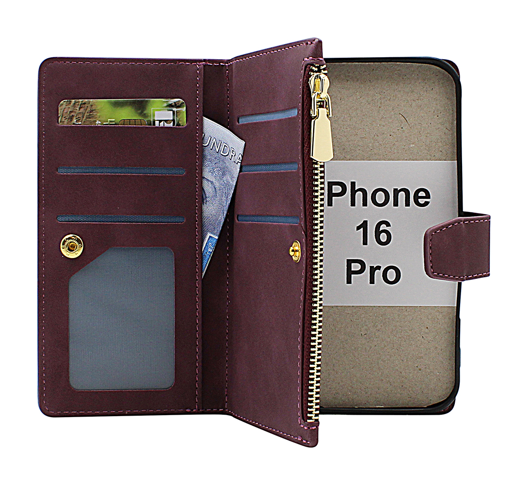 Product Image for XL iPhone 16 Pro Lyx Plånboksfodral