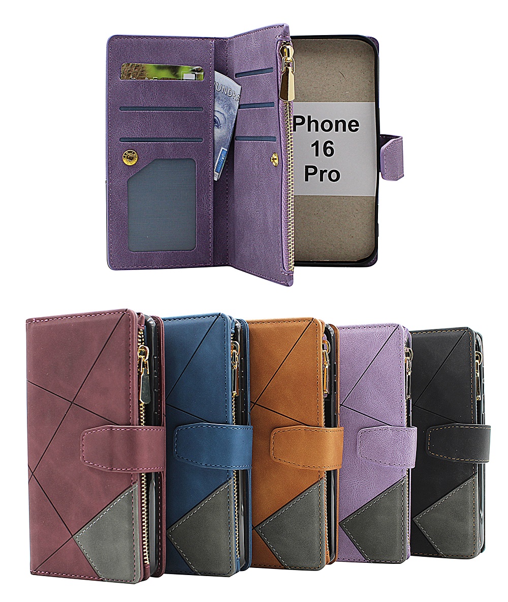 Product Image for XL iPhone 16 Pro Lyx Plånboksfodral