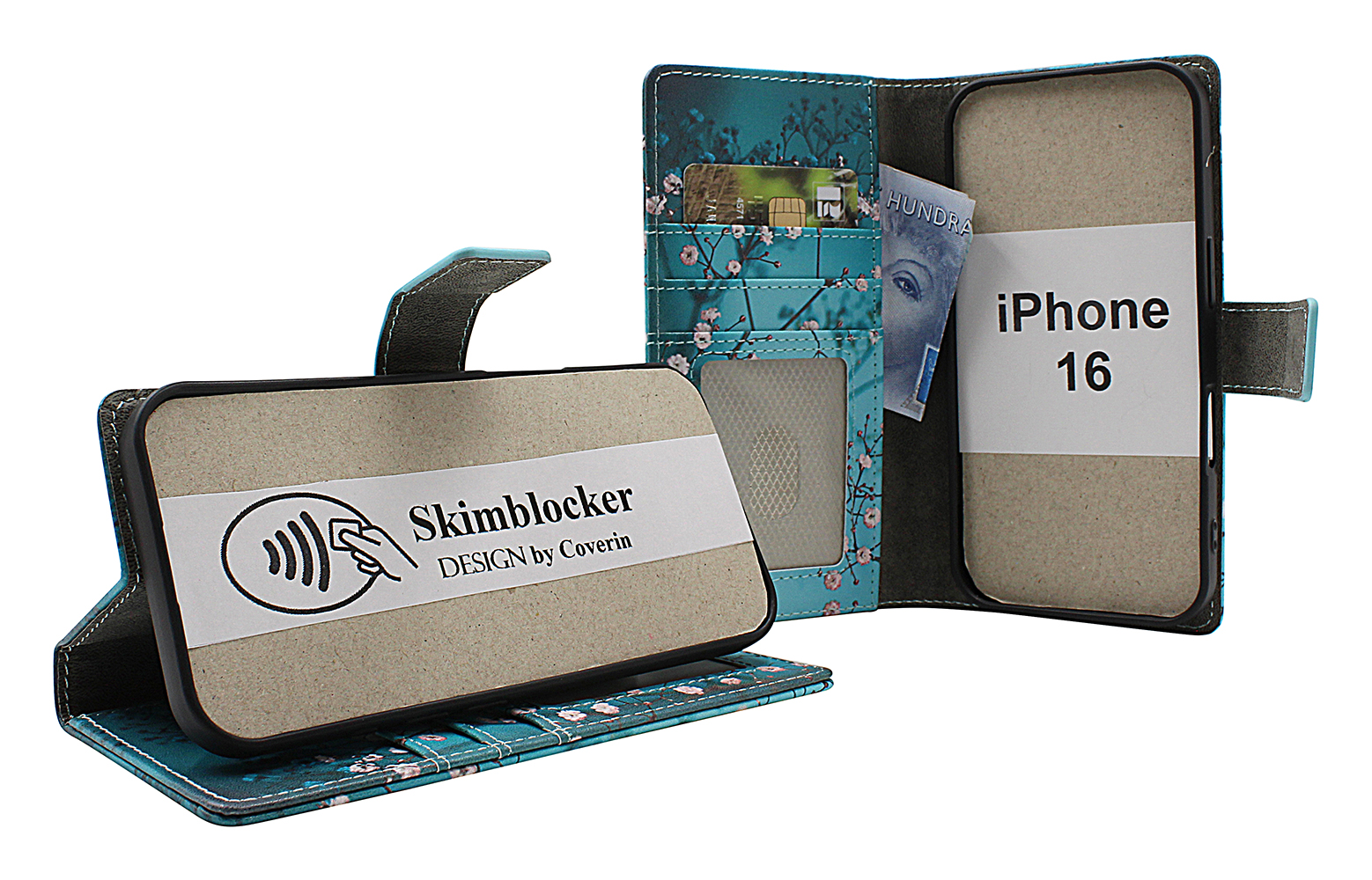 Product Image for Skimblocker iPhone 16 Plånboksfodral Design